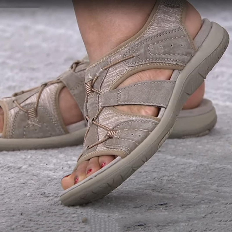 Unterstützende Damen-Sandalen – Keilabsatz, Nano-Schaumsohle, für Alltag 8