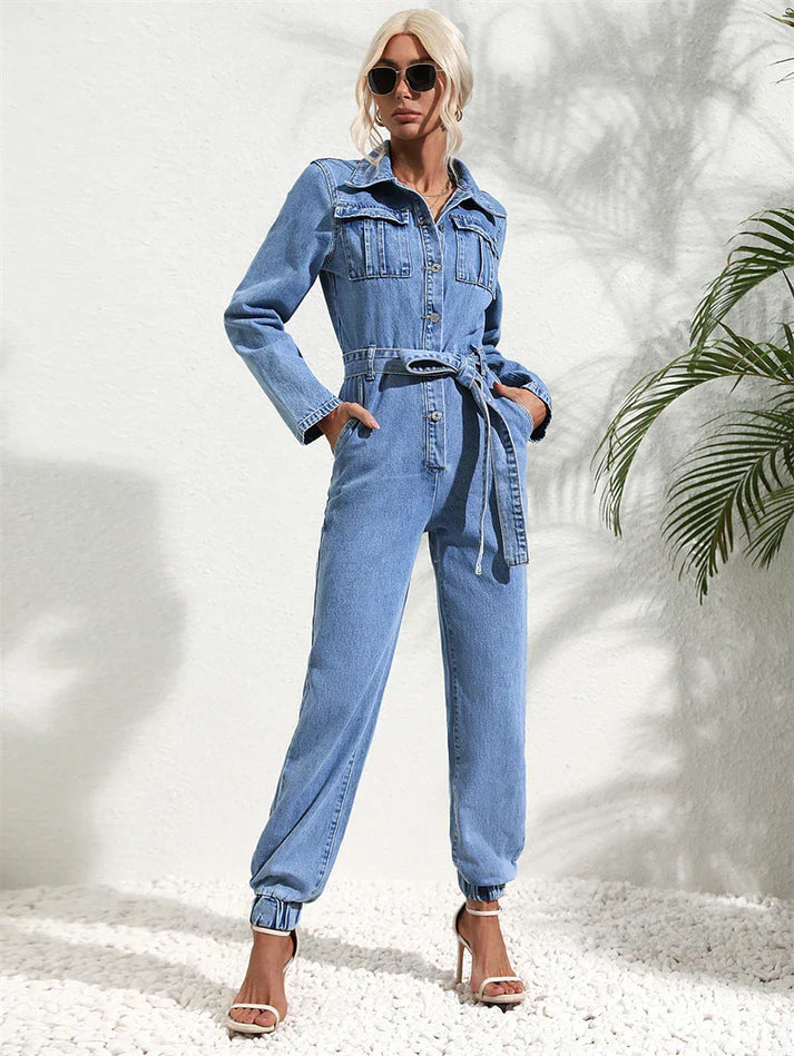 Vielseitiger Damen Jumpsuit – lässiger Schnitt, robuster Denim, für jeden Anlass 2
