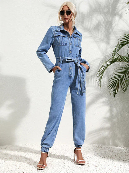 Vielseitiger Damen Jumpsuit – lässiger Schnitt, robuster Denim, für jeden Anlass 2