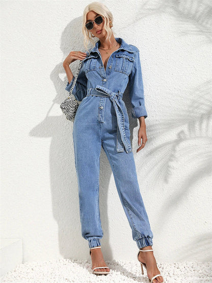 Vielseitiger Damen Jumpsuit – lässiger Schnitt, robuster Denim, für jeden Anlass 3