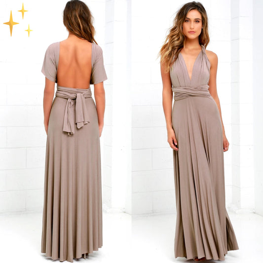 Vielseitiges Damen Wickelkleid – leichter, elastischer Stoff, für Hochzeitsgast oder festliche Anlässe 0