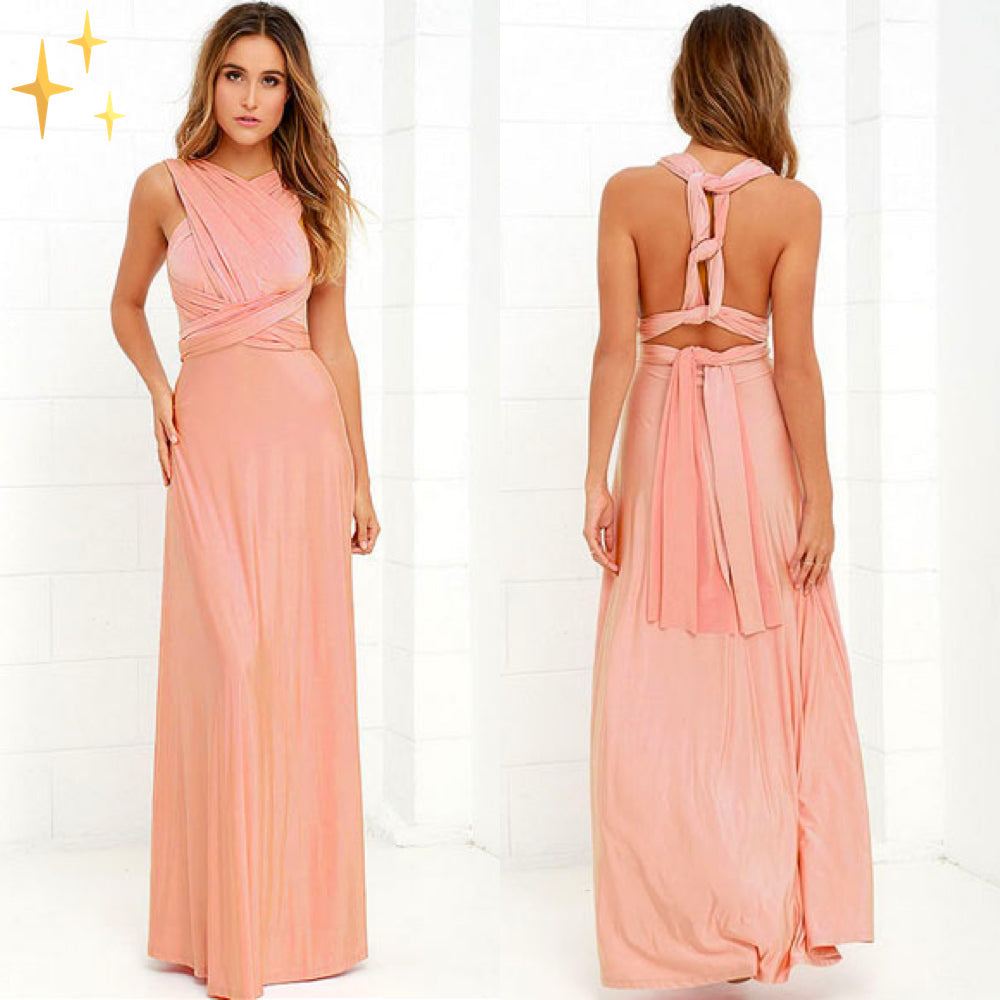 Vielseitiges Damen Wickelkleid – leichter, elastischer Stoff, für Hochzeitsgast oder festliche Anlässe 1