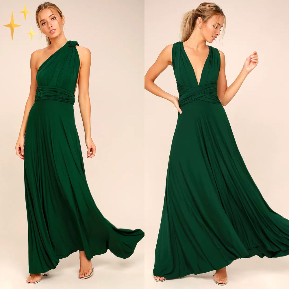 Vielseitiges Damen Wickelkleid – leichter, elastischer Stoff, für Hochzeitsgast oder festliche Anlässe 10