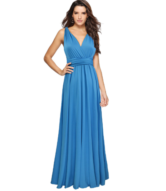 Vielseitiges Damen Wickelkleid – leichter, elastischer Stoff, für Hochzeitsgast oder festliche Anlässe 12