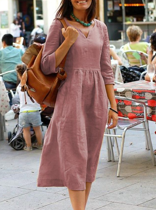 Vielseitiges Damenkleid – klassischer Ausschnitt, hochwertige Stoffe, für Hochzeitsgäste und festliche Anlässe 0