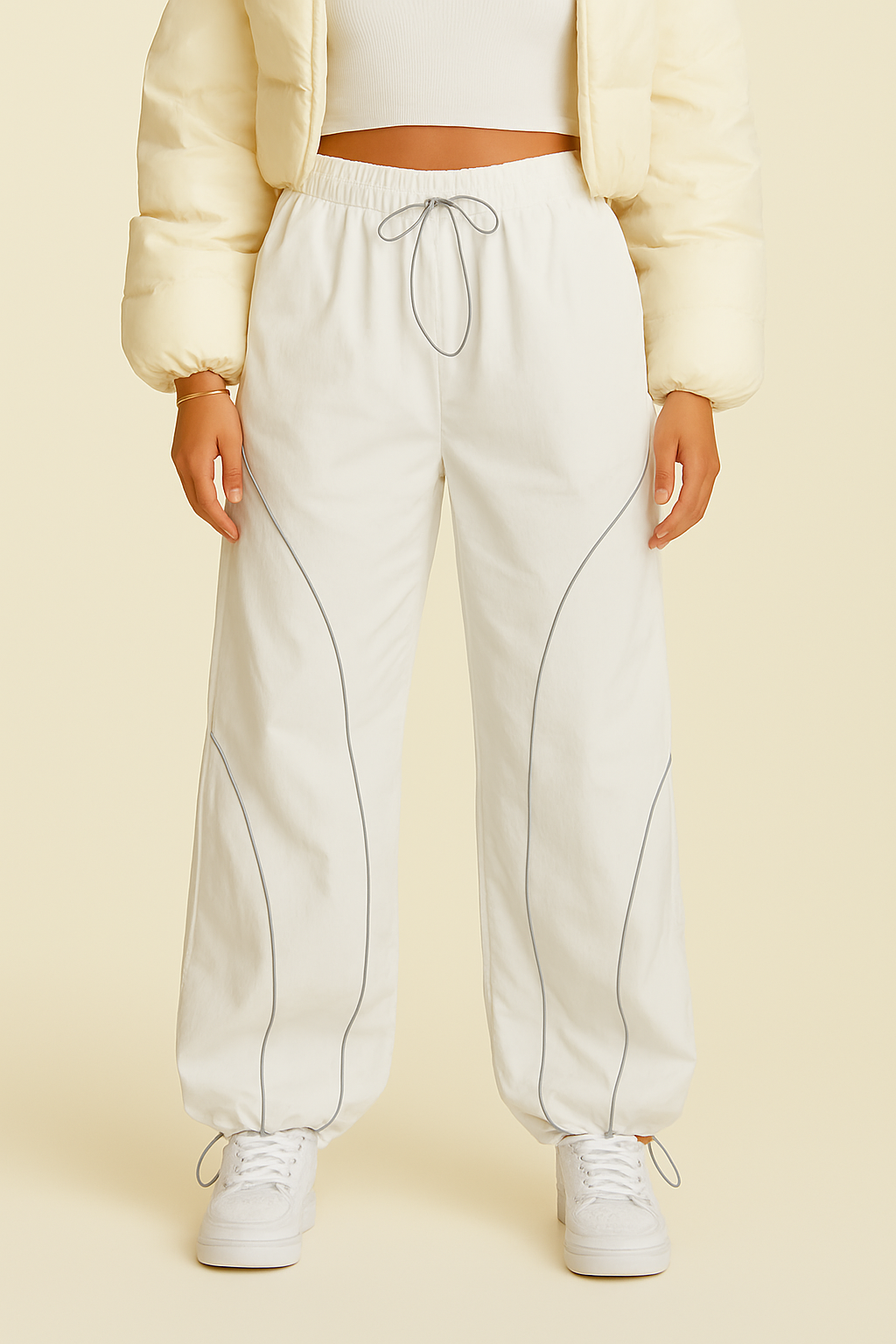 Bequeme Jogginghose Herren Mit Verstellbarer Taille Und Taschen Für Freizeit Und Sport-4