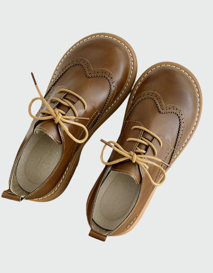 Women’s Wide-Fit Oxford Shoes Classic Brogue Style