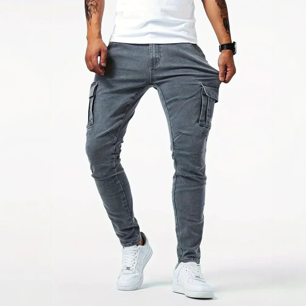 Stretch-Jeans Herren - Komfortable Passform Mit Funktionalen Taschen-3