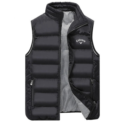 Men’s Lightweight Quilted Vest Puffer Style with Secure Zip Pockets