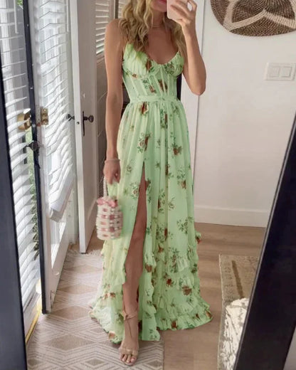 Elegantes Ärmelloses Midi-Kleid für Damen - Vielseitiges Festliches Kleid für Hochzeitsgast und Abendveranstaltungen