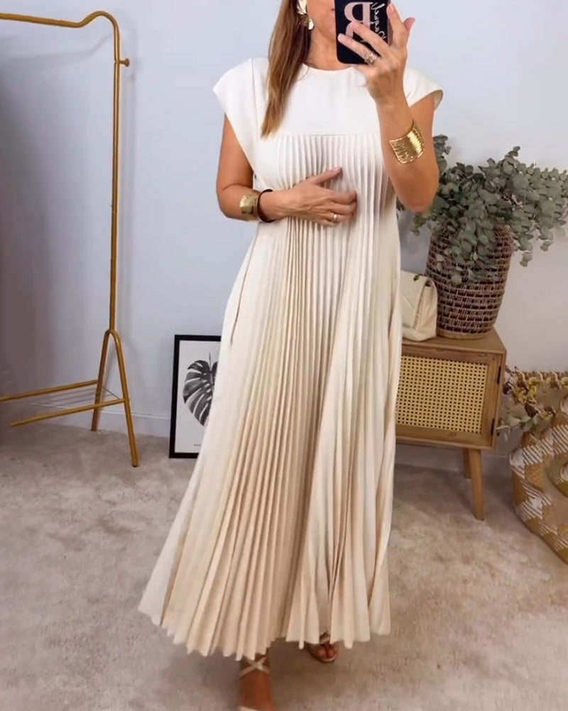 Elegantes Ärmloses Faltenkleid Für Hochzeitsgast – Vielseitige Festliche Kleider Damen Für Sommerhochzeiten Und Cocktailveranstaltungen