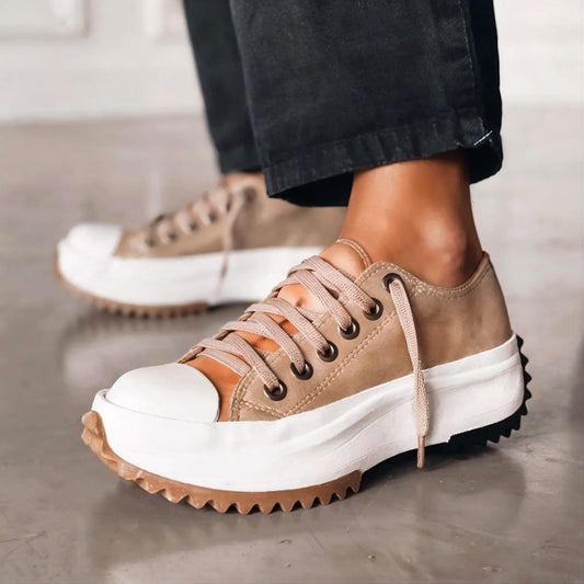 Bequeme Plattformschuhe Für Flache Füße Und Plantarfasziitis, Stilvolle Slip-On-Schuhe Mit Wolkenähnlichem Polster-1