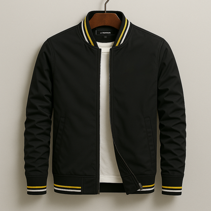 Men’s midweight bomber jacket with zip fastening