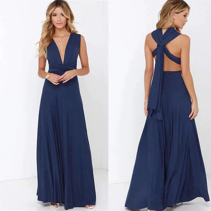 Chic Damen Wickelkleid Mit Elastischer Taille, Atmungsaktiv Für Sommer Und Festliche Anlässe, Ideal Als Kleid Hochzeitsgast