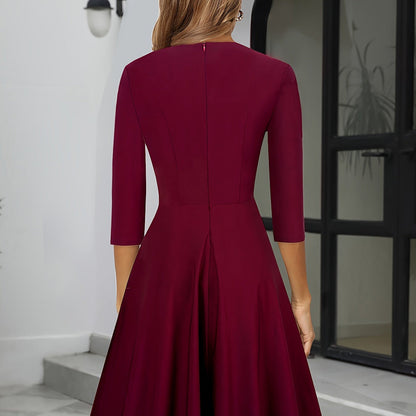 Women’s Midi Christmas Dress Sophisticated Design for Formal Events