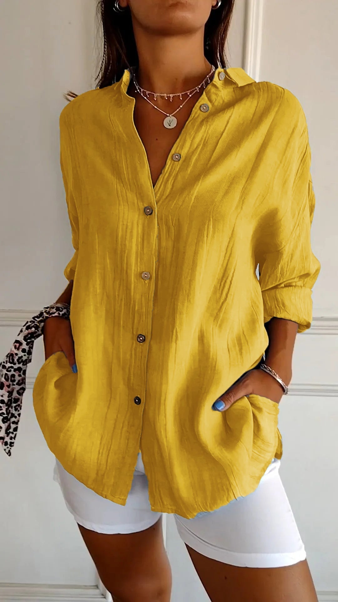 Schicke Damenbluse Mit Schmeichelhaftem Schnitt Für Elegante Anlässe - Vielseitige Bluse Für Büro Und Freizeit-6