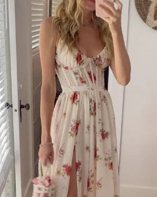 Elegantes Ärmelloses Midi-Kleid für Damen - Vielseitiges Festliches Kleid für Hochzeitsgast und Abendveranstaltungen