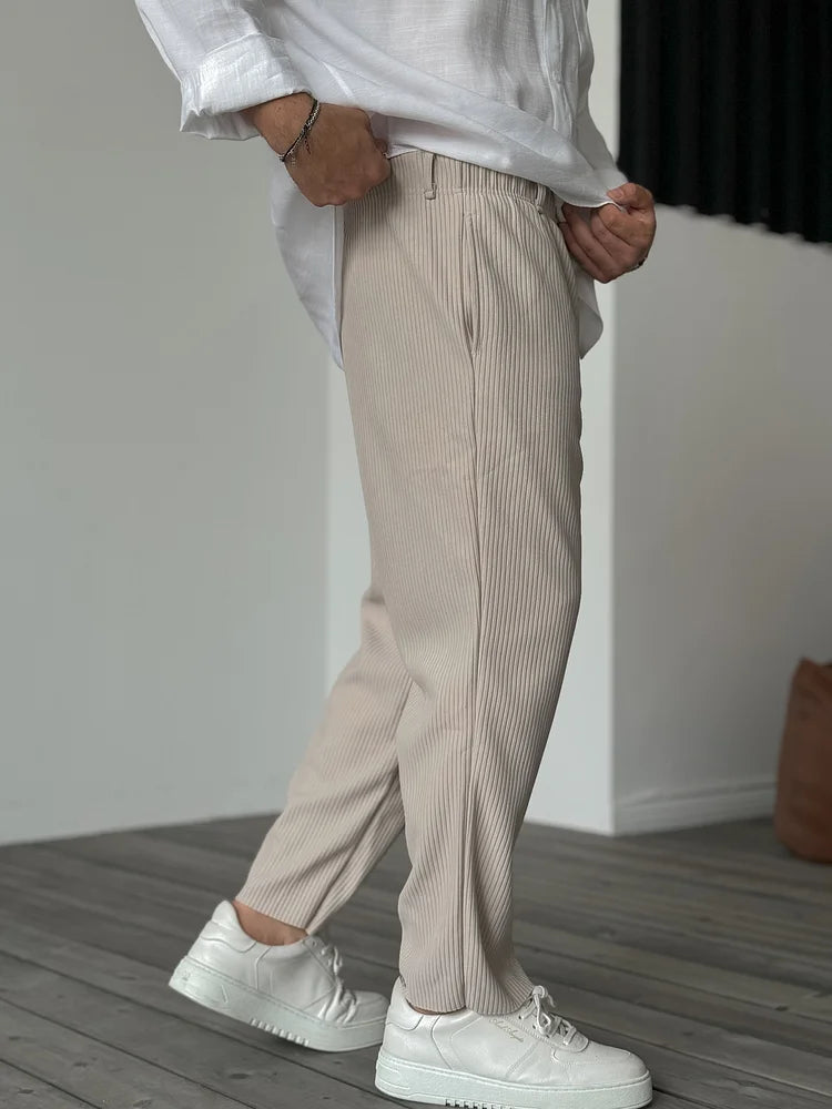 Herren Hosen - Weiche Luxuriöse Maßgeschneiderte Hosen Für Den Täglichen Gebrauch, Premium-Stoff, Klassischer Stil-3