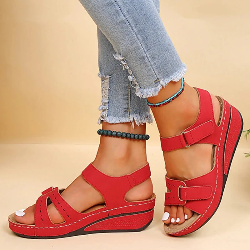 Variant image for Orthopädische Komfortsandalen Für Frauen Mit Gel-Sohle, Atmungsaktivem Design Und Verstellbarem Klettverschluss-10