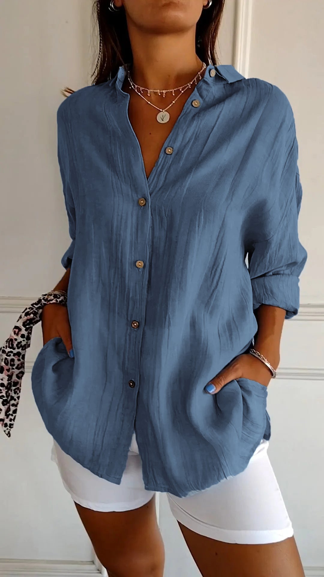 Variant image for Schicke Damenbluse Mit Schmeichelhaftem Schnitt Für Elegante Anlässe - Vielseitige Bluse Für Büro Und Freizeit-29