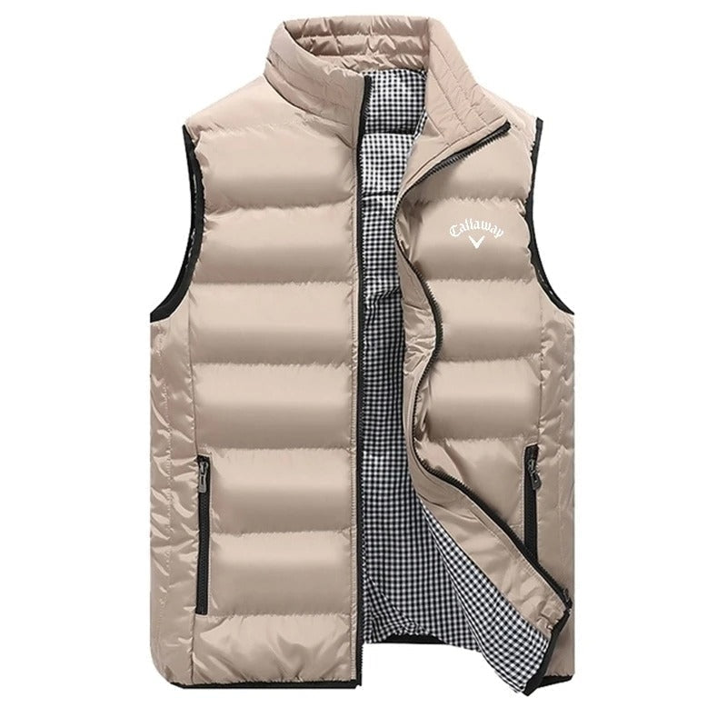 Men’s Lightweight Quilted Vest Puffer Style with Secure Zip Pockets