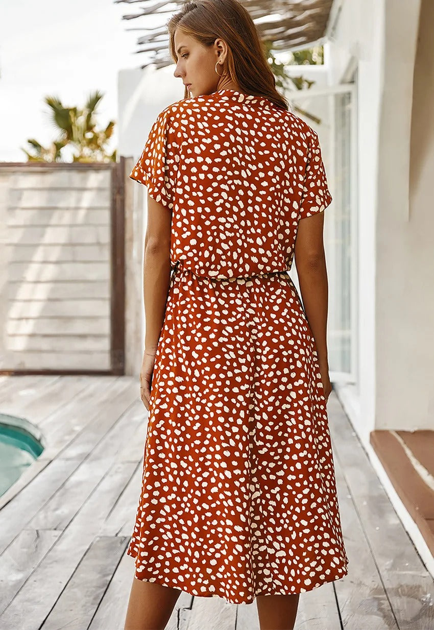 Elegantes Knielanges Damenkleid Mit Schmeichelhaftem Schnitt Für Hochzeitsgäste - Festliche Kleider Damen
