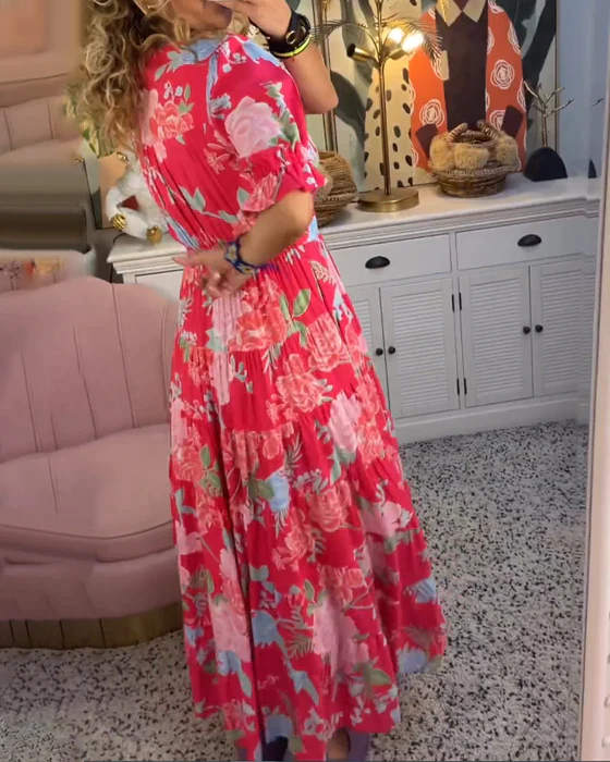 Elegantes Blumenhochzeits-Gastkleid - Maßgeschneiderte Silhouette, Vielseitiges Formelles Kleid Für Besondere Anlässe