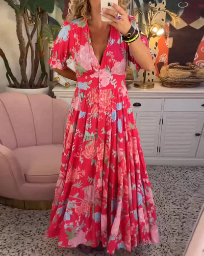 Elegantes Blumenhochzeits-Gastkleid - Maßgeschneiderte Silhouette, Vielseitiges Formelles Kleid Für Besondere Anlässe