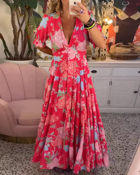 Elegantes Blumenhochzeits-Gastkleid - Maßgeschneiderte Silhouette, Vielseitiges Formelles Kleid Für Besondere Anlässe