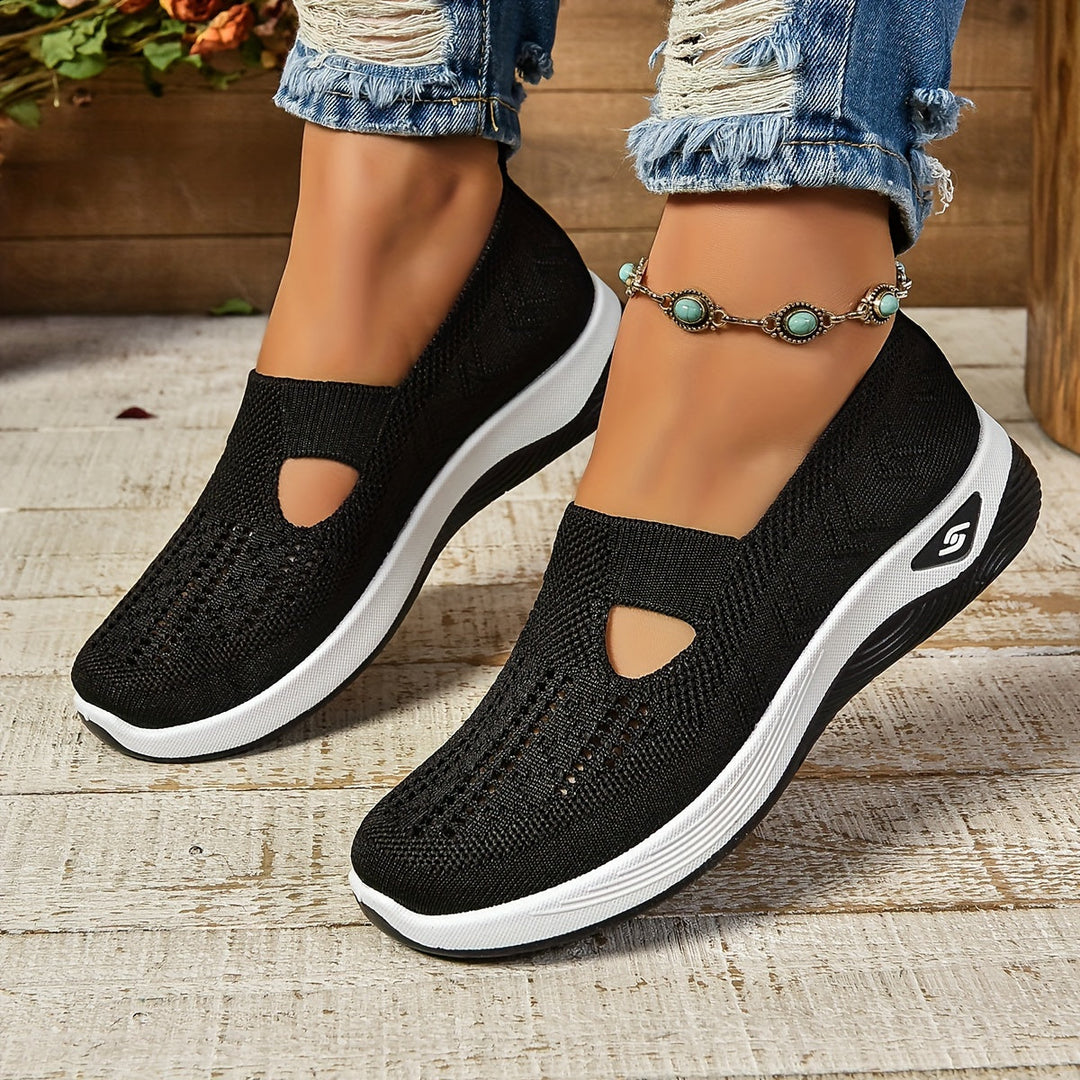 Leichte Slip-On Turnschuhe Damen Mit Rutschfester Sohle Und Atmungsaktivem Material, Größen 35-43-5