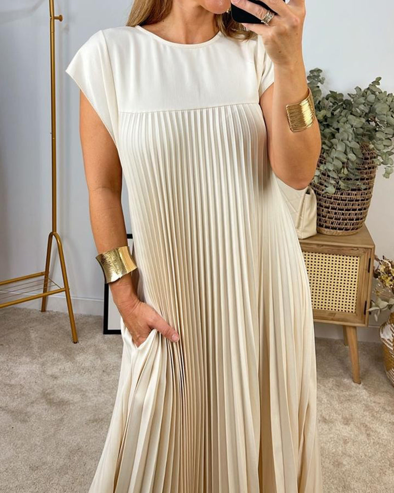 Elegantes Ärmloses Faltenkleid Für Hochzeitsgast – Vielseitige Festliche Kleider Damen Für Sommerhochzeiten Und Cocktailveranstaltungen
