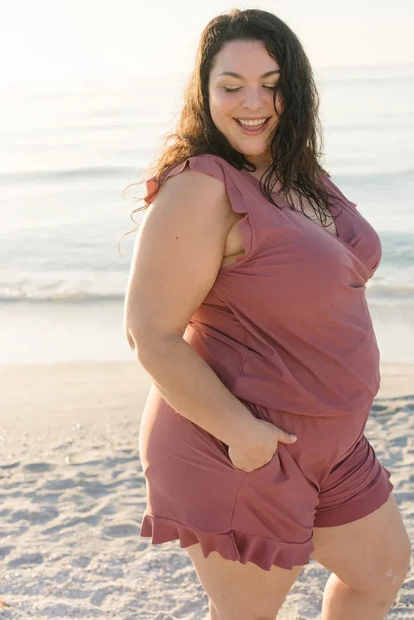 Bauchkontrolle Badeanzug Damen Mit Integriertem BH, Leicht Und Atmungsaktiv, Ideal Für Strand Und Pool