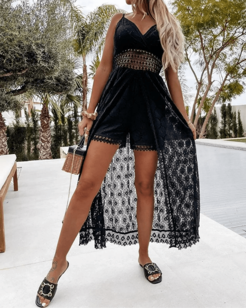 Elegantes Boho-Damenkleid Aus Weicher Baumwolle, Knielang Für Freizeit Und Veranstaltungen