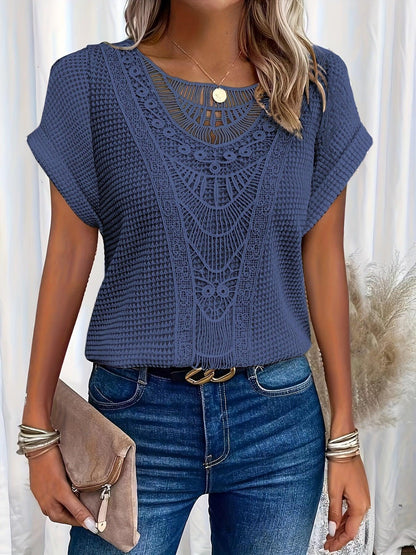 Variant image for Elegantes Gestricktes Damen Top Mit Komplizierten Details Für Festliche Anlässe-6
