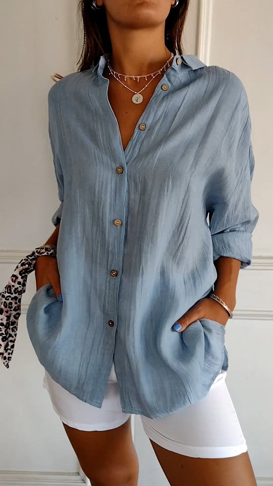 Schicke Damenbluse Mit Schmeichelhaftem Schnitt Für Elegante Anlässe - Vielseitige Bluse Für Büro Und Freizeit-1