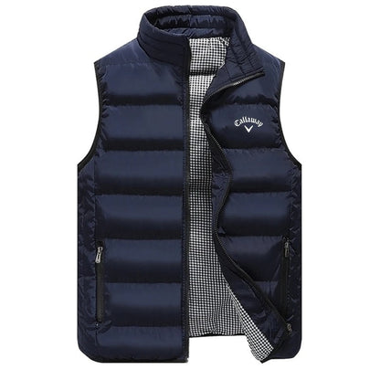 Men’s Lightweight Quilted Vest Puffer Style with Secure Zip Pockets