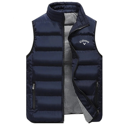 Men’s Lightweight Quilted Vest Puffer Style with Secure Zip Pockets