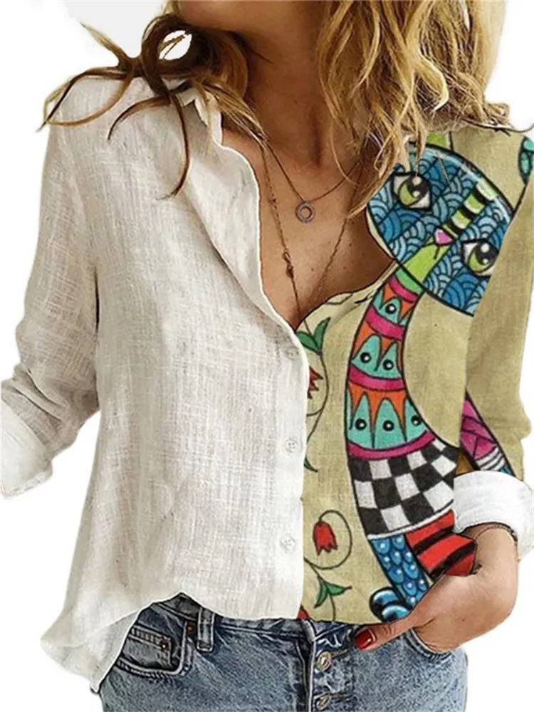 Variant image for Elegantes Blumendruck Nachthemd Damen Langarm mit Entspannter Passform für Vielseitigen Stil-31