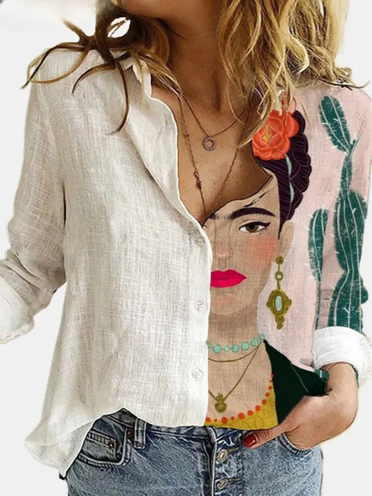 Elegantes Blumendruck Nachthemd Damen Langarm mit Entspannter Passform für Vielseitigen Stil-1