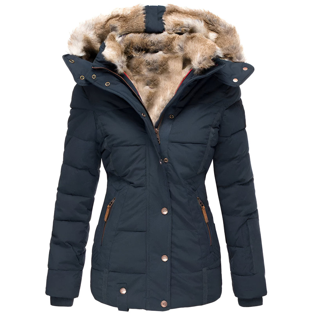 Women’s Slim Fit Puffer Jacket with Hood