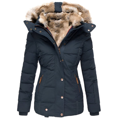 Women’s Slim Fit Puffer Jacket with Hood