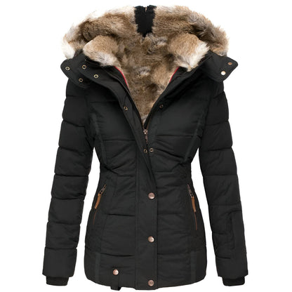 Women’s Slim Fit Puffer Jacket with Hood