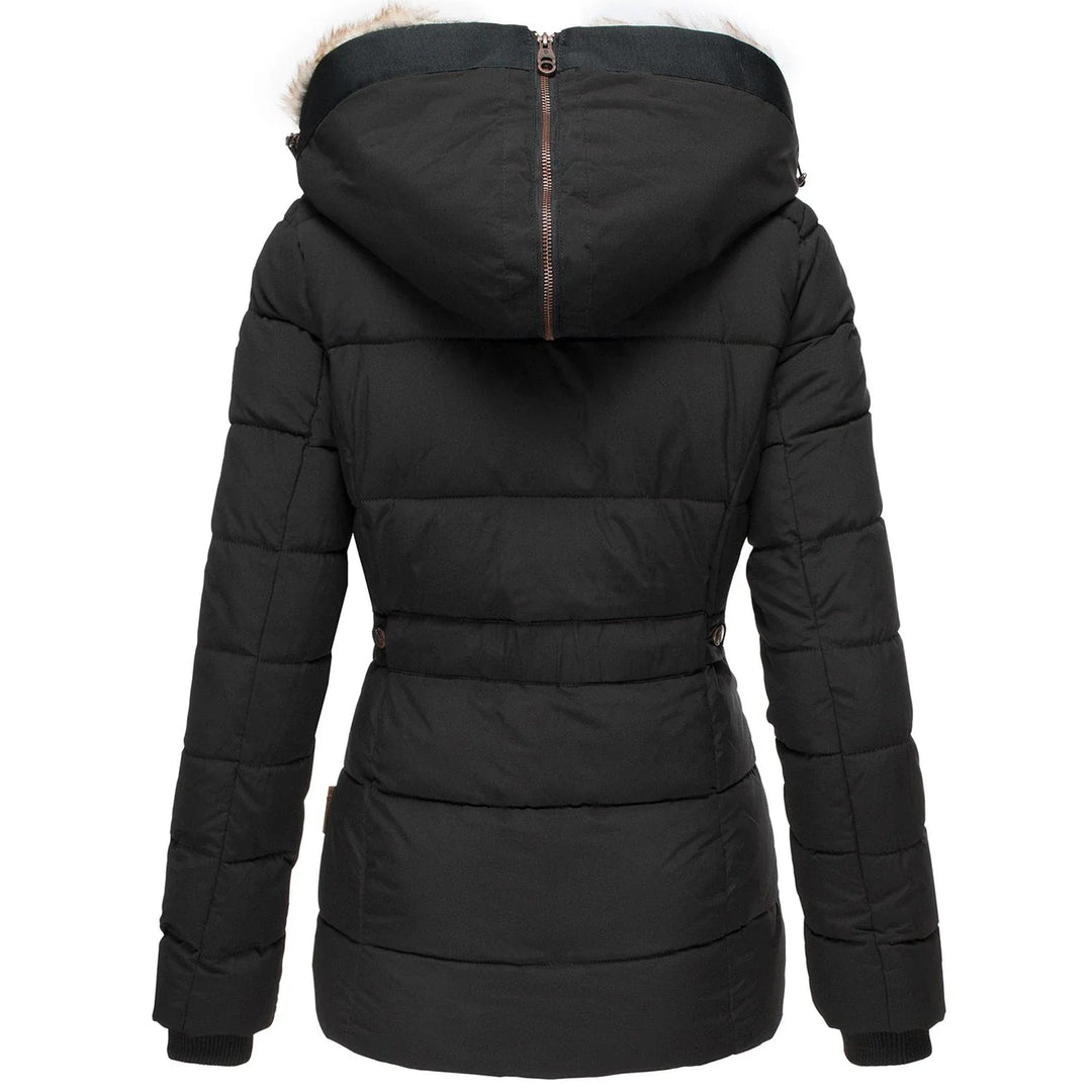 Women’s Slim Fit Puffer Jacket with Hood