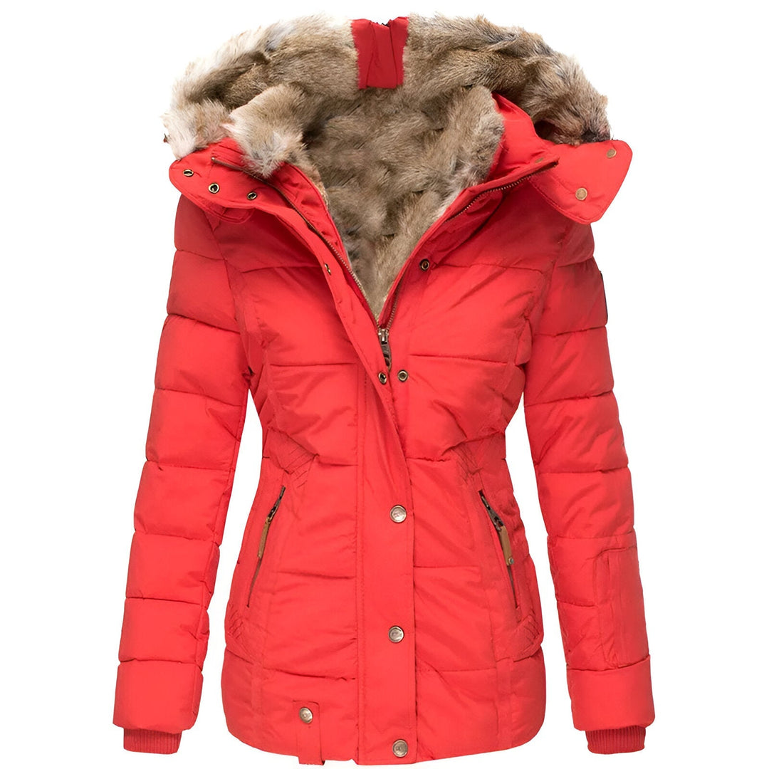 Women’s Slim Fit Puffer Jacket with Hood