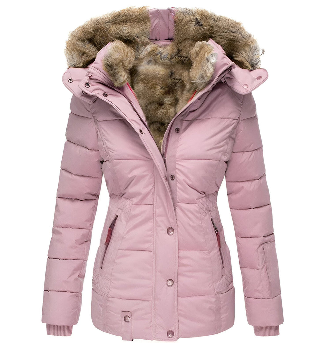 Women’s Slim Fit Puffer Jacket with Hood