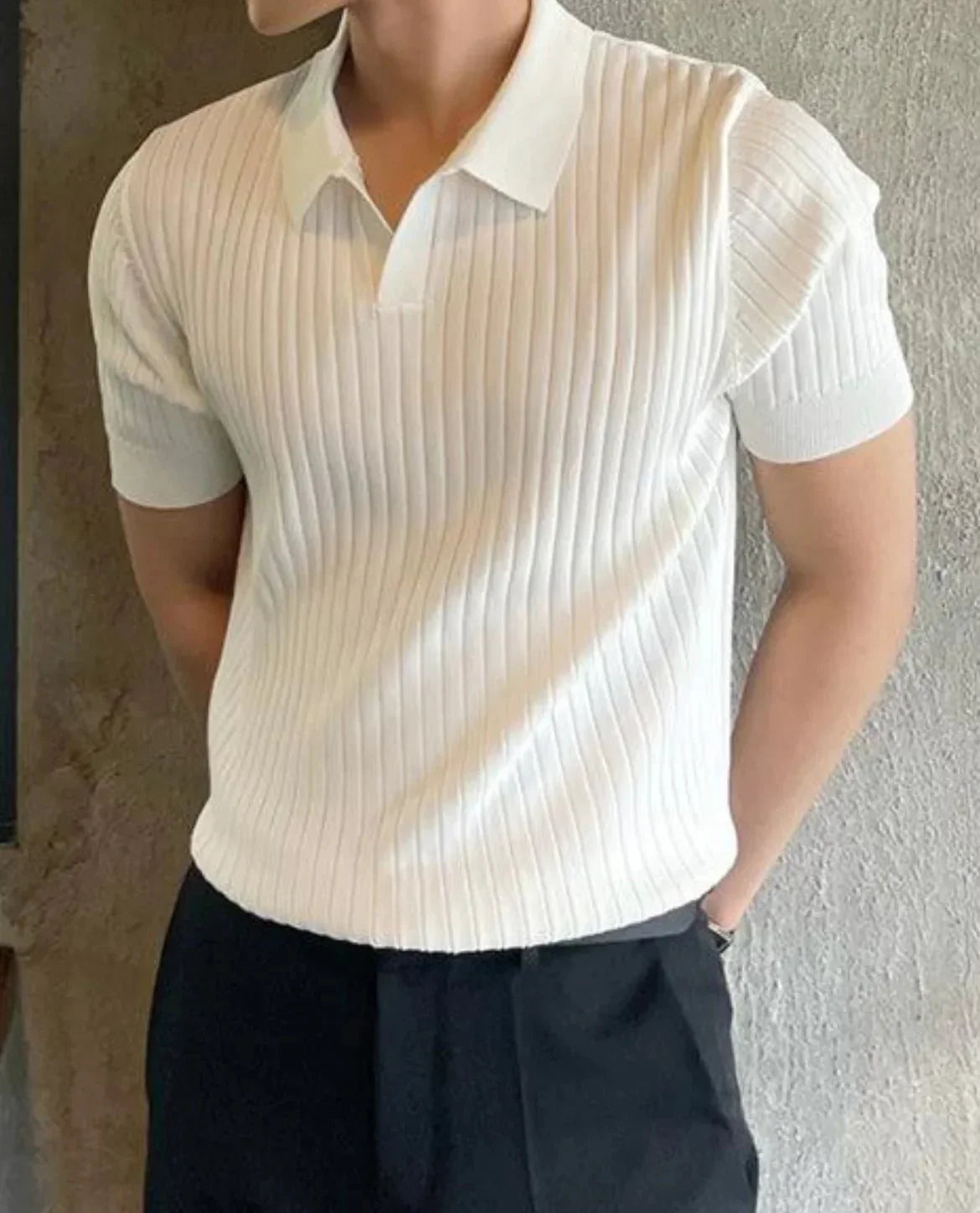 Slim Fit Herren Polohemd Aus Atmungsaktiver Baumwolle, Kurzarm, Größen XS Bis 4XL-1