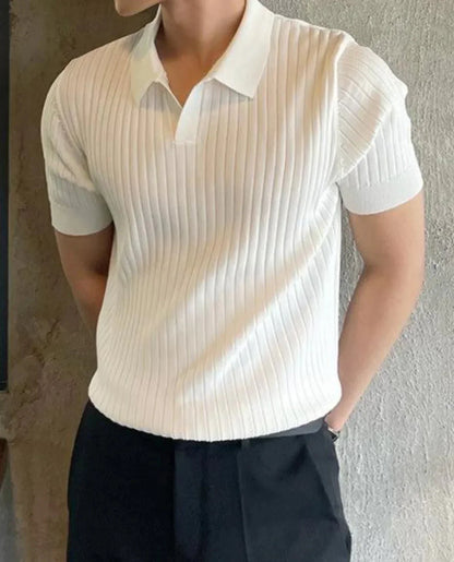 Slim Fit Herren Polohemd Aus Atmungsaktiver Baumwolle, Kurzarm, Größen XS Bis 4XL-1