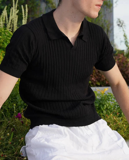 Slim Fit Herren Polohemd Aus Atmungsaktiver Baumwolle, Kurzarm, Größen XS Bis 4XL-6