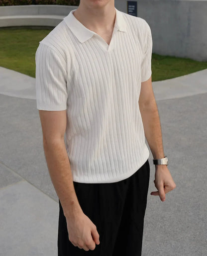 Slim Fit Herren Polohemd Aus Atmungsaktiver Baumwolle, Kurzarm, Größen XS Bis 4XL-4