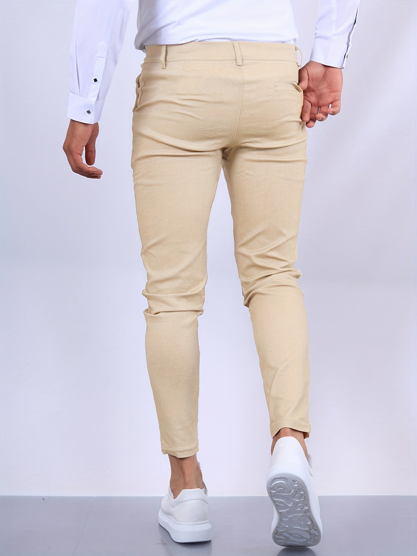 Men’s Tailored Chino Pants Sleek Slim-Fit Design for Smart Outfits